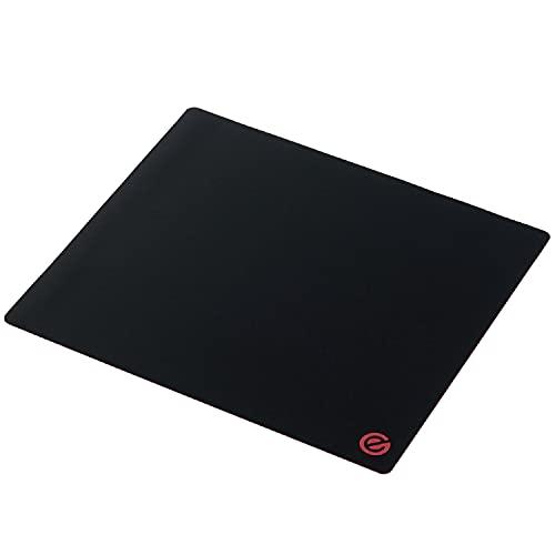 エレコム ゲーミングマウスパッド 46cm×40cm 裏面天然ラバー 超ワイド 中目クロス ブラック MP-G08BK | 