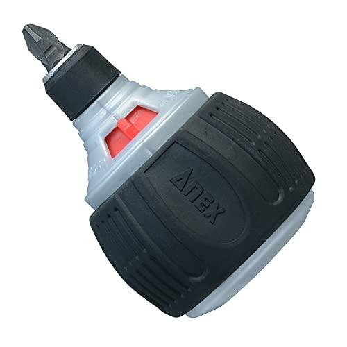 アネックス(ANEX) ラチェットドライバー 差替式 スタービー ミニスタ72 No.307-D 固定も可能 | 