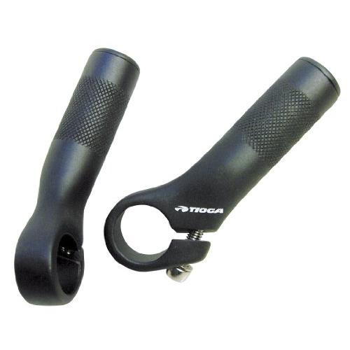 TIOGA(タイオガ) Power Studs 5 ブラック アルミ製バーエンド 90mm HBE01300 | 