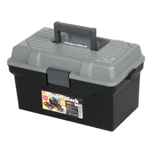 JEJアステージ ツールパワー #360 ブラック [幅37.5×奥行22.3×高さ20.8cm] 工具箱 アウトドア収納 キャンプ ツールボッ | 