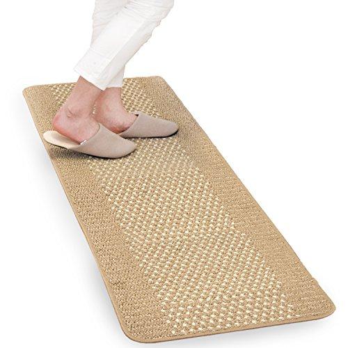オカ 優踏生 洗いやすいキッチンマット 45X120 BE | 