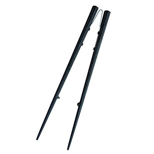 Willassist 楽々箸 ピンセットタイプ 19.5cm 樹脂製 2240542 黒 | 