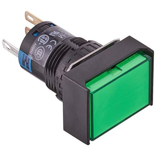 IDEC(アイデック) 照光押ボタンスイッチ A6シリーズ φ16 長角形 モメンタリ形 AL6H-M14G | 