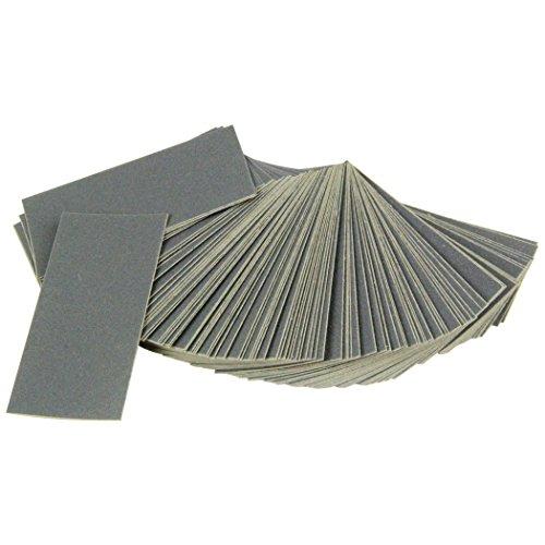 SK11 小さい耐水ペーパー 約32×70mm 5種×各20枚 C#240/#400/#600/#1000/#1500 100入 | 