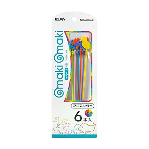 エルパ (ELPA) アニマルタイアソート2 結束バンド かわいい 全長:150mm(アニマル部除く) 幅:3.4mm 最大結束内径:約38mm | 