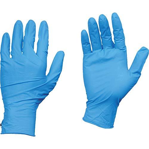 TRUSCO(トラスコ) 使い捨て 天然ゴム 手袋 S ブルー 青 粉付 0.10 100枚入り TG ワーク TGPL10BS TG S 0. | 