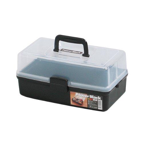 JEJアステージ オールインパワー 350 ブラック 幅34.2×奥行20.3×高さ15.5cm 文具 ホビー 多目的収納 日本製 | 