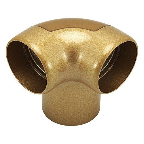 和気産業 ABIRA 室内手すり用金具 L型エルボ Φ32・35mm用 ゴールド 手摺 階段 玄関 トイレ NES05G | 