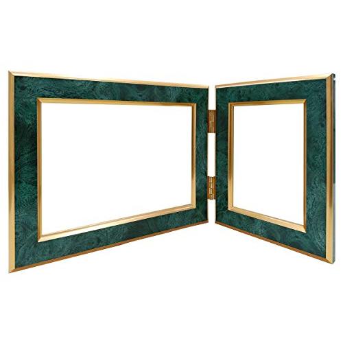 VANJOH フォトフレーム ツインフレーム クラシック [ L×1、KG・2L×1]マット台紙付き エメラルド TF-K53EM | 