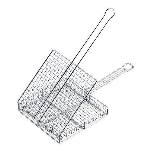 遠藤商事 TKG 焼き網蓋つき 全長510mm 間口×奥行×高さ(mm)270×270×55 とり肉などこんがり美味しく焼ける フチ付きで食材が | 