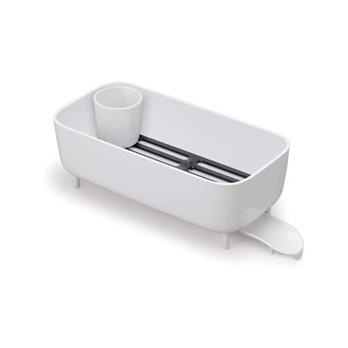 オーエ 水切りかご 白 約縦39.3×横19.3×奥行14cm スマートホーム II ディッシュラックDX 食器ラック キッチン シンク 取り外 | 