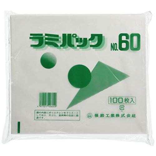 福助工業 ラミパック No.60 紙ポリラミ 日本 (100枚入) GPT125 | 