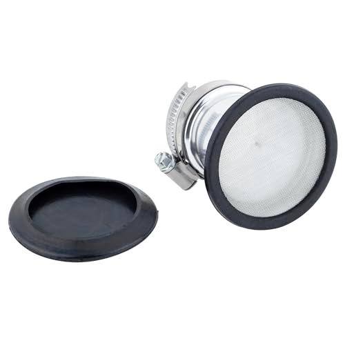 キジマ(Kijima) バイクパーツ エアーファンネル 汎用 内径42mm アルミ製シルバー仕上げ 102-4256 | 