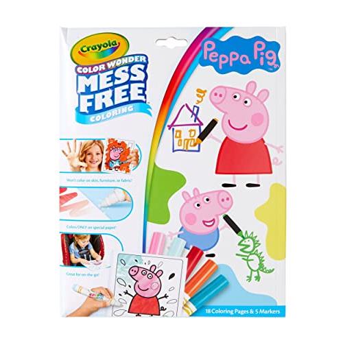 Crayola Color Wonder Coloring Pad & Markers-Peppa Pig -75-70000 | 