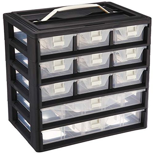 JEJアステージ 引き出し式ケース ストッパー付き 仕切版付きストッパーケース 5A-902 [幅29.4×奥行20×高さ28cm] 小物収納 | 