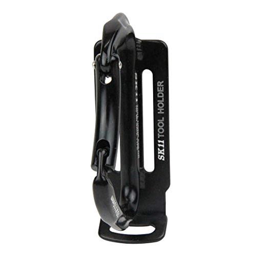 SK11 アルミツールフック ベルト幅50mm用 SATH-MBLACK 耐荷重3kg ブラック 落下防止コード取付可能 | 