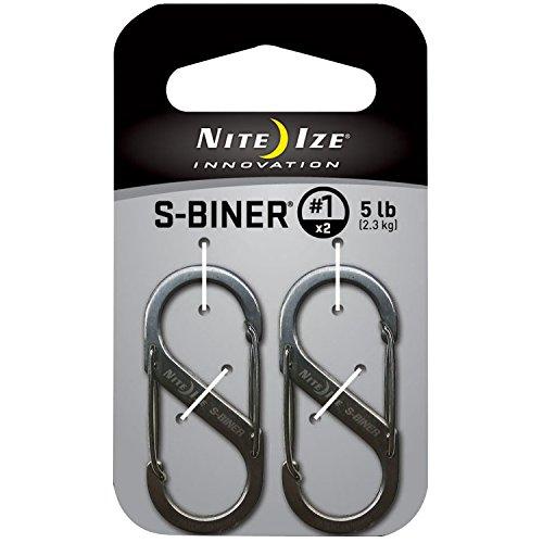 ナイトアイズ(NITEIZE) エスビナー ステンレス カラビナ #1 2個入 シルバー SB1-2PK-11 (日本正規品) | 