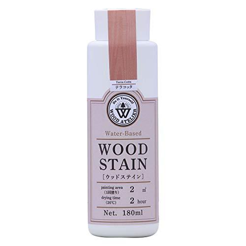 和信ペイント 水性着色剤 ウッドアトリエ ウッドステイン 180ml 800666 木目を生かした着色 WS-16 テラコッタ | 
