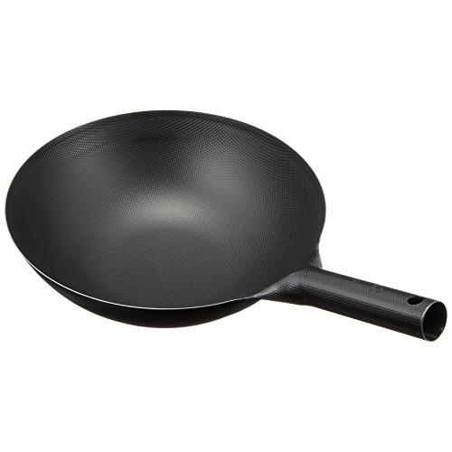 遠藤商事 中華鍋 業務用 片手 スーパーエンボス加工 30cm 鉄 日本製 APK2330 ブラック | 