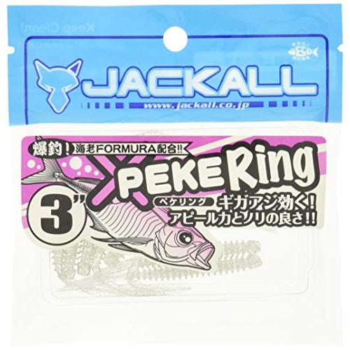 JACKALL(ジャッカル) ワーム ペケリング 3インチ クリアーホロフレーク | 