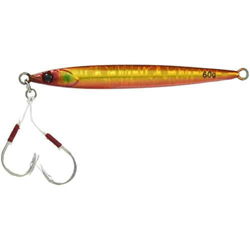 JACKALL(ジャッカル) メタルジグ ビッグバッカー JIG/SLIDE STICK 60g アカキン/マグマウェーブホロ. | 