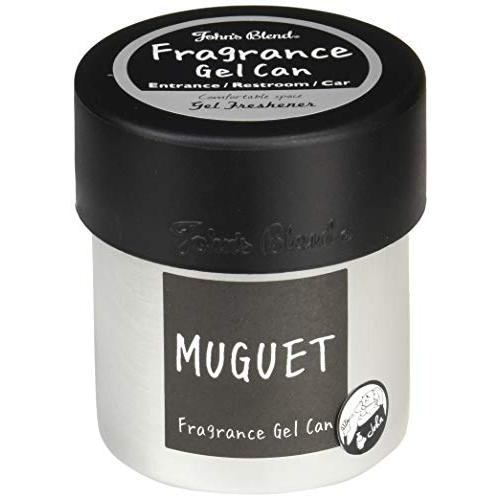 John's Blend ジョンズブレンド 芳香剤 車 置き型 フレグランスジェルカン ミュゲ 85g OA-JON-38-8 | 