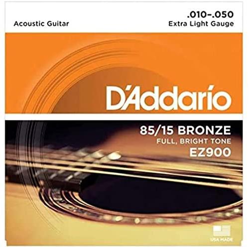 D'Addario ダダリオ アコースティックギター弦 85/15アメリカンブロンズ Extra Light .010-.050 EZ900 【 | 