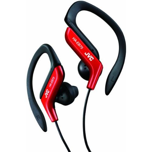 JVCケンウッド JVC HA-EB75-R イヤホン 耳掛け式 防滴仕様 スポーツ用 レッド | 