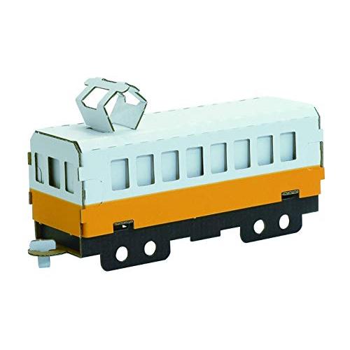 hacomo 乗り物シリーズ 電車(黄) ダンボール工作キット | 