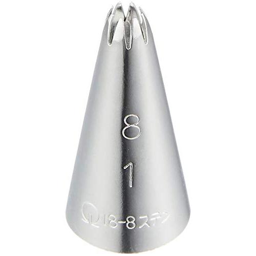 遠藤商事 業務用 口金 花型8切 No. 1 18-8ステンレス 日本製 WKT31081 | 