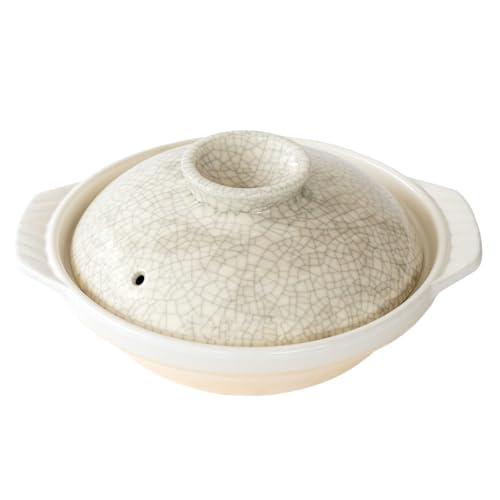 銀峯陶器 土鍋 京型 墨貫入 鍋焼きうどん用鍋 9号 3-4人用 約2000ml 直火対応 保温性 萬古焼 日本製 11091 | 