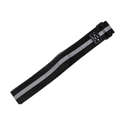 SK11 反射メッシュタスキ マジックテープ式 ブラック 高輝度 ガラスビーズ REFTUS-B | 