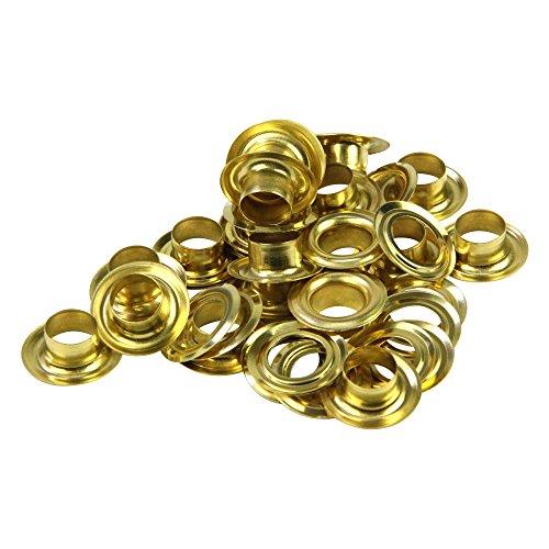 SK11 両面ハトメの玉 真鍮 20組 ハトメ穴径約10.0mm No.120 | 