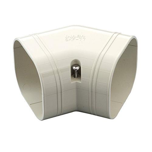 因幡電工 配管化粧カバー スリムコーナー平面45° 平面45°曲り アイボリー SKF-77-I | 