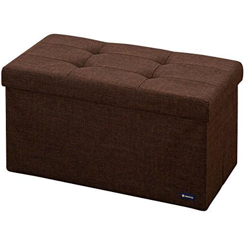武田コーポレーション コンパクト収納スツールワイド ブラウン 30×60×30cm M7-CDS60BR | 