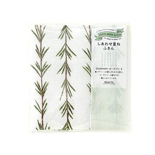 藤栄(FUJIEI) ハッピーモチーフ しあわせ重ね ふきん ローズマリー 30×30cm KF-007 食器用 台ふきん 蚊帳生地 7枚重ね | 