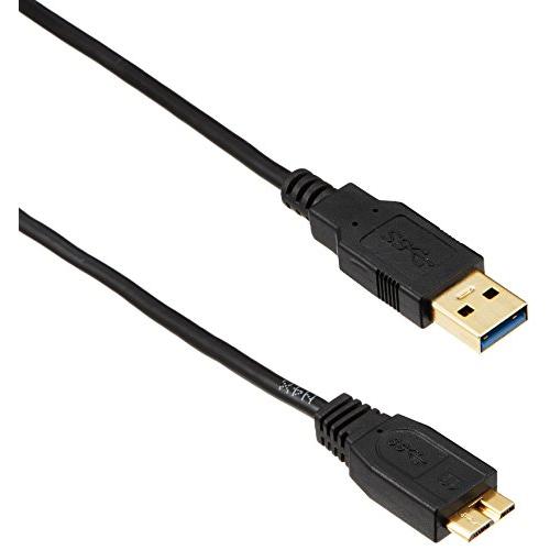エレコム USBケーブル 【microB】 USB3.0 (USB A オス to microB オス) スリム 1m ブラック USB3-AM | 