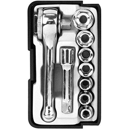 E-Value 差込角6.35(1/4) ソケットレンチセット 9pcs ETS-209 | 