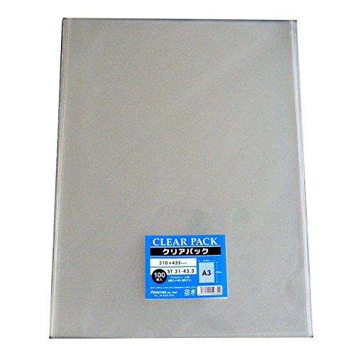 カクケイ OPP袋 クリアパック テープ無し 30μ 100枚 ST31-43.5 | 
