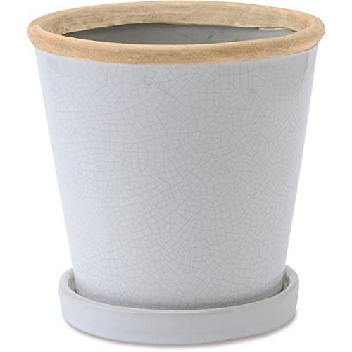 POSH LIVING(ポッシュリビング) グロッシーポット スノー サイズ：約φ16 H16.5 30761 | 