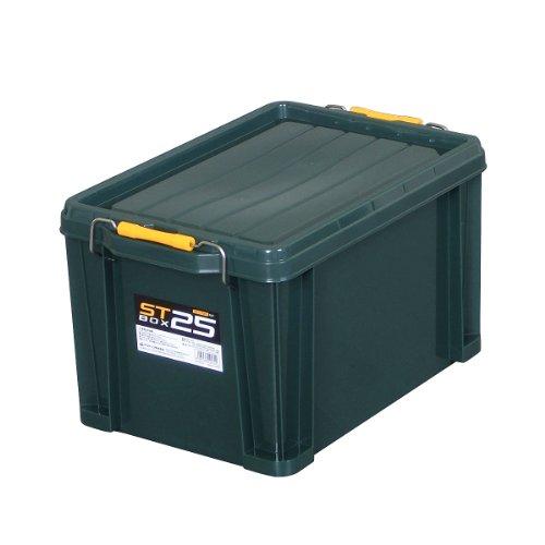 JEJアステージ 収納ボックス 日本製 STボックス #25 積み重ね ダークグリーン [幅29.5×奥行44×高さ26cm] | 