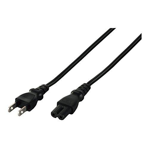 バッファロー BUFFALO 電源ケーブル 2ピンソケット(メス)⇔2ピンプラグ(オス)20cm BSACC0502BKA | 