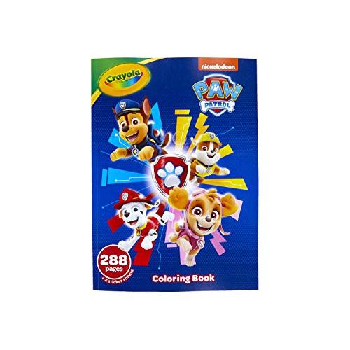 Crayola Paw Patrol Coloring Book with Stickers Gift for Kids 288 Pages A | 