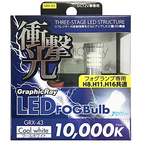 アークス(AXS) フォグランプ用 LEDバルブ H8 H11 H16クールホワイトGRX-43 GRX-43 | 