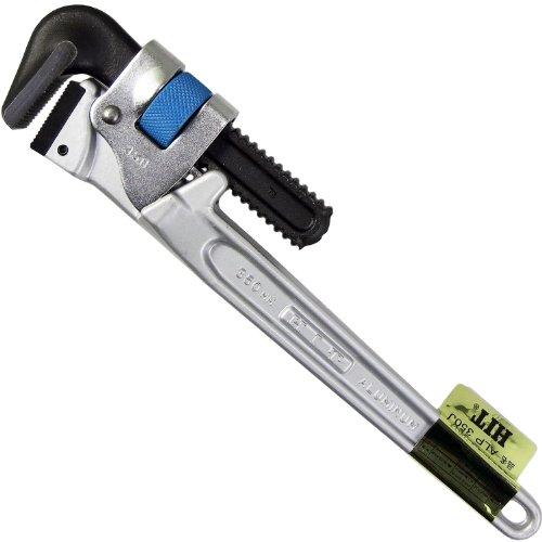 ヒット商事 HIT 被覆管用ブルーアルミパイプレンチ (J型) 白管兼用型 350mm ALP 350J | 