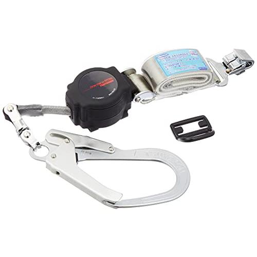 [藤井電工] 新規格 フルハーネス用ランヤード ワンハンドリトラ 巻取式 ロック機構付き シングルランヤード THL-TOR-93SV-33-R | 