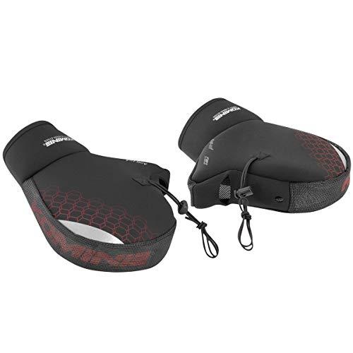 コミネ(KOMINE) バイク用 エアスルーハンドルカバー Black/Red Free AK-349 13006 | 