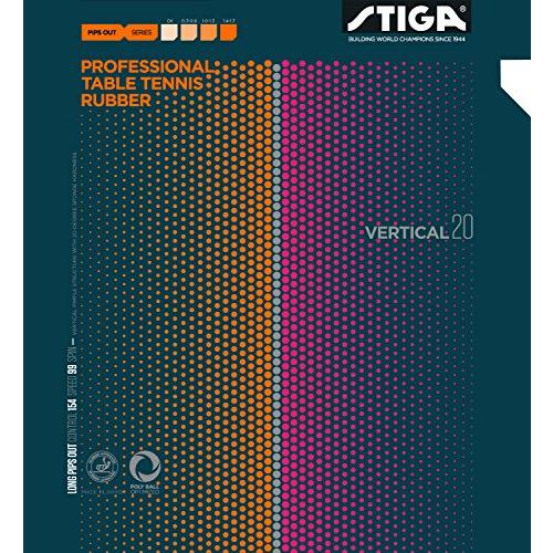 STIGA(スティガ) 卓球 ラバー 粒高ラバー バーティカル 20 レッド OX(スポンジ無し) 1710200501 | 