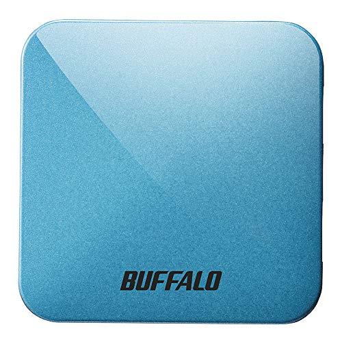 バッファロー BUFFALO 無線LAN親機 11ac/n/a/g/b 433/150Mbps トラベルルーター ターコイズブルー WMR-43 | 