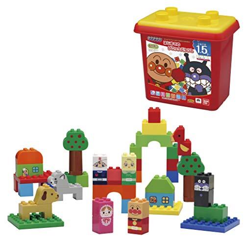 バンダイ(BANDAI) BlockLabo ブロックラボ アンパンマン はじめてのブロックバケツL(対象年齢:1.5歳以上) | 